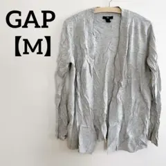 Gap【M】グレー カーディガン 軽めの羽織り シンプル