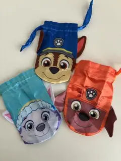 パウ・パトロール チェイス ズーマ エベレスト 巾着袋 ガチャガチャ