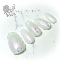 ネイルチップ ～マーメイド A ホワイト～