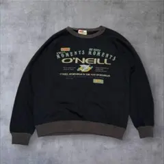 90s O'NEILL オニール スウェットパーカー サーフィン ハーフジップ