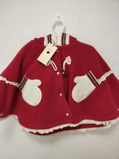 souris ベビーポンチョ・ヘアバンド付き