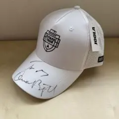 上岡俊介サインボールDUNLOP サイン入りイエローカラーキャップ - メルカリ