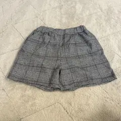 130サイズ チェック柄 ショートパンツ