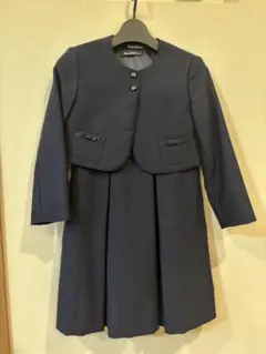 familier ネイビー 120センチ ボレロワンピース　お受験　フォーマル