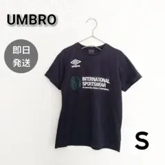 umbro アンブロ メンズ S 半袖Tシャツ 黒 トップス 春 夏 サッカー