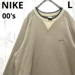 ナイキ トレーナー スウェット L 刺繍ロゴ スウッシュ Vガゼット 00s