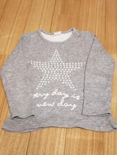 moujonjon ♡ コットン 星柄 長袖 カットソー 110cm