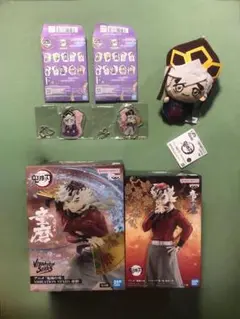 鬼滅の刃 童磨 一番くじ 雷の兄弟 ちびぐるみ フィギュア きゅんキャラアクリル
