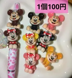 カスタムボールペン対応ビーズ　フィギュアビーズ