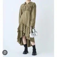 LILY BROWN ビスチェシャツワンピース