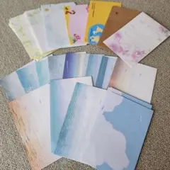 便箋セット 空や海の風景デザイン　37枚