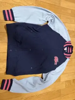 ラコステ　ネイビー グレー ニット　ジャケットのサムネイル