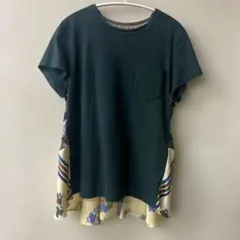 ⁠【sacai × PENDLETON】異素材ドッキング バックフリルTシャツのサムネイル