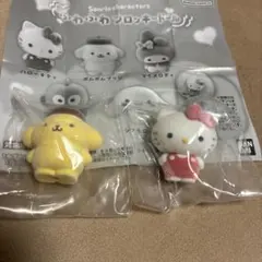 ふわふわフロッキードール ハローキティ ポムポムプリン