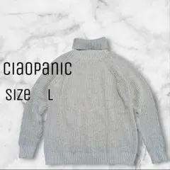 【Ciaopanic/チャオパニック】タートルネックニット 長袖 L ウール混