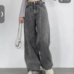 Heather 2WAYデニムワイドパンツ ブラックのサムネイル