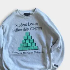 90s JANSPORTS カレッジプリント クルーネックスウェット プリント