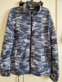 FIRST DOWN ナイロンジャケット Mサイズ グレー系迷彩