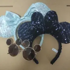 ディズニーカチューシャ エルサ、ブラック セット