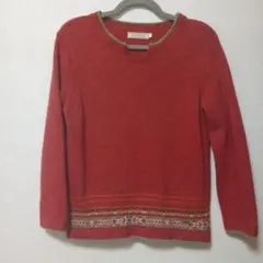 N*♡様 ●CROCODILE 赤 長袖ニットL