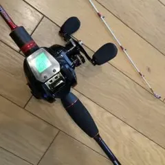 タイラバ　イカメタル1.65m2ピースロッド&デジタルカウンター付きベイトリールのサムネイル