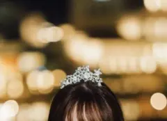 ティアラ・ピアスセット品　結婚式　前撮り