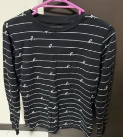 agnès b. 即日発送‼️ブラック ストライプ 長袖Tシャツ サイズ1