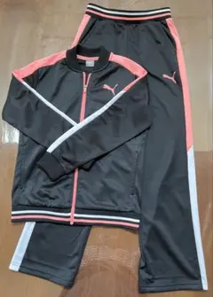 PUMA ジャージ上下セット 黒/ピンク 150cm