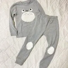 となりのトトロ パジャマ 上下セット グレー キッズ用 100cm