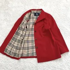 【美品】バーバリーロンドン　アンゴラウールコート ショート丈 15BR 2XL