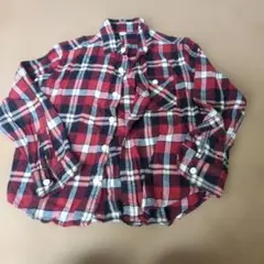 チェック柄 長袖シャツ 130