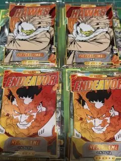 ヒロアカ　ステータスカードコレクション　第2弾　ホークス　エンデヴァー　4枚