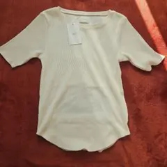 Ungrid バックオープンフィットロングスリーブTee ホワイト