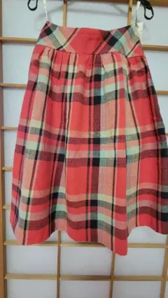 最終価格！秋冬 エフデ 膝丈チェックスカート