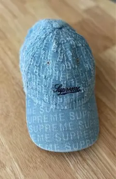 Supreme デニムキャップ ロゴ入り - メルカリ
