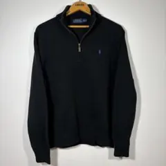 POLO Ralph Lauren ラルフローレン ハーフジップ ニット 黒