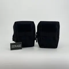 S-486/送料無料/サバゲー/モールシステム対応　マルチポーチ　2個/ブラック