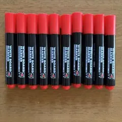 【新品未使用】✨コクヨ ホワイトボードマーカー 赤 10本セット 中字