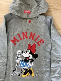 x-girl stages ミニーマウス フード付きパーカー グレー 130cm