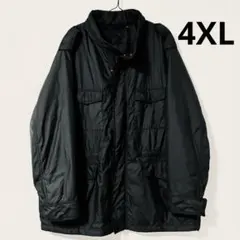ユニクロ 65 フィールドジャケット 中綿 ブルゾン 4XLサイズ 黒