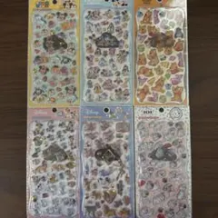 [正規品]ディズニープチドロップステッカー　6枚セット