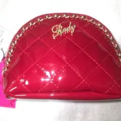 Rady レッド キルティングポーチ