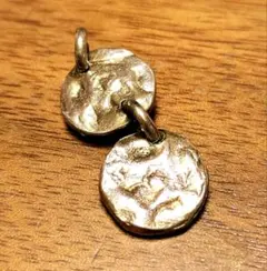 シルバー ハンマードコイン ペンダント Vintage風