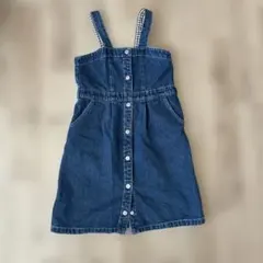 デニム ジャンバースカート 140