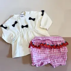 西松屋　トップス80 ブルマ90 2点セット