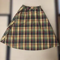 AMERICAN HOLIC チェック柄 フレアスカート イエロー Fのサムネイル