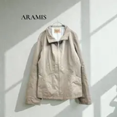 アラミス ブルゾン 【40】 ジップアップ　ジャケット ストライプ裏地 m454