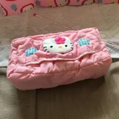 サンリオ　ハローキティHello kittyレトロ　お花のキティティッシュケース