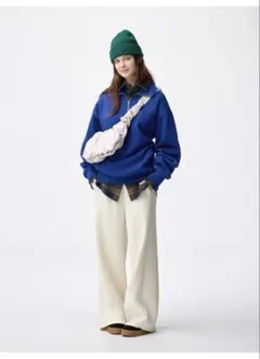 GU Mサイズパフスウェットバギーパンツジーユー