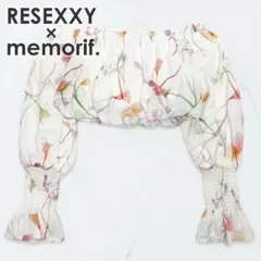 RESEXXY 【memorif.】フラワークロップドオフショルブラウスのサムネイル